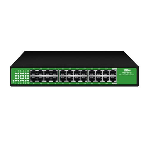 DECELECT Switch ethernet 24 ports 1 Gb 19"