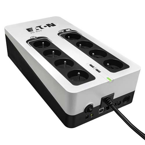 EATON Onduleur 3S 700VA 420W 8 prises 2P+T Tél USB - 230V