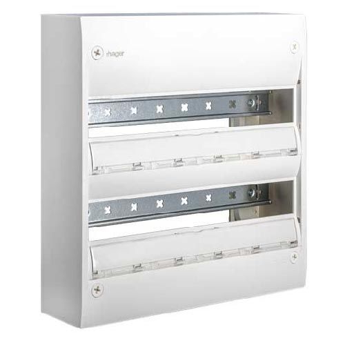 HAGER Gamma+ 18 Tableau électrique nu 2 rangées 18 modules