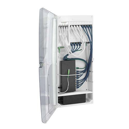 IKEPE Home Connect Fullbox Coffret de communication Grade 3TV - 16RJ45 avec switch PoE