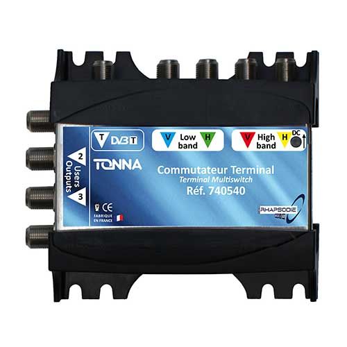 TONNA Commutateur matriciel 1 entrée SAT + 4 sorties TV