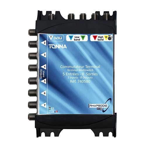 TONNA Commutateur matriciel 1 entrée SAT + 8 sorties TV